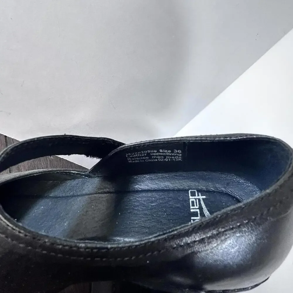 Dansko Black Mary Jane's Women's‎ size 36
